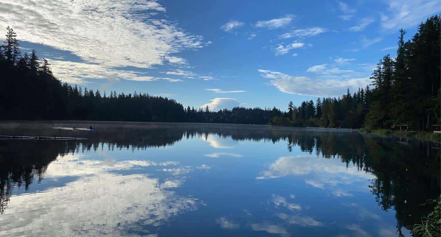 Lake Wilderness in Maple Valley Washington at sunrise